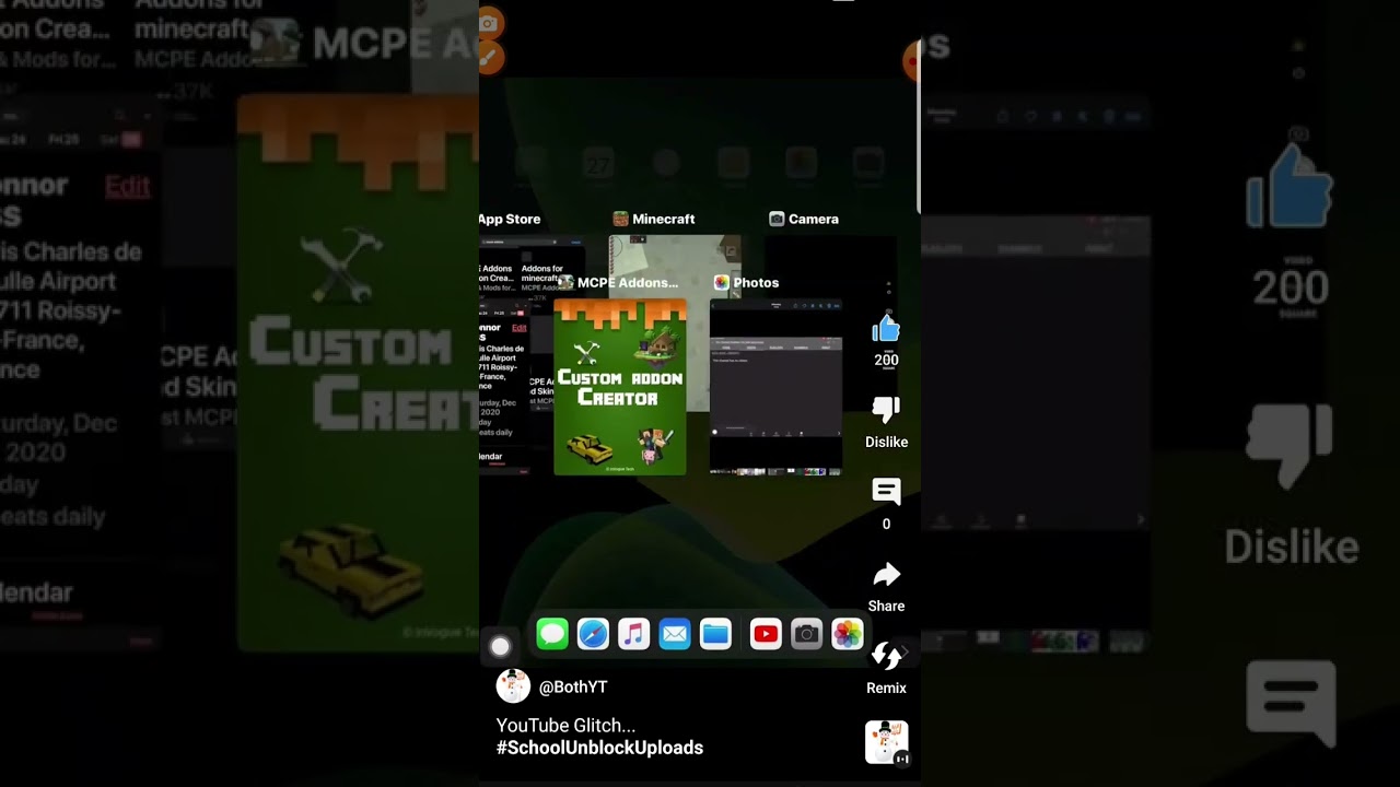 YouTube glitch... #schoolunblockuploads uwu