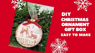 Easy Diy Christmas Ornament Gift Box - Perfect For Holiday Gifting!