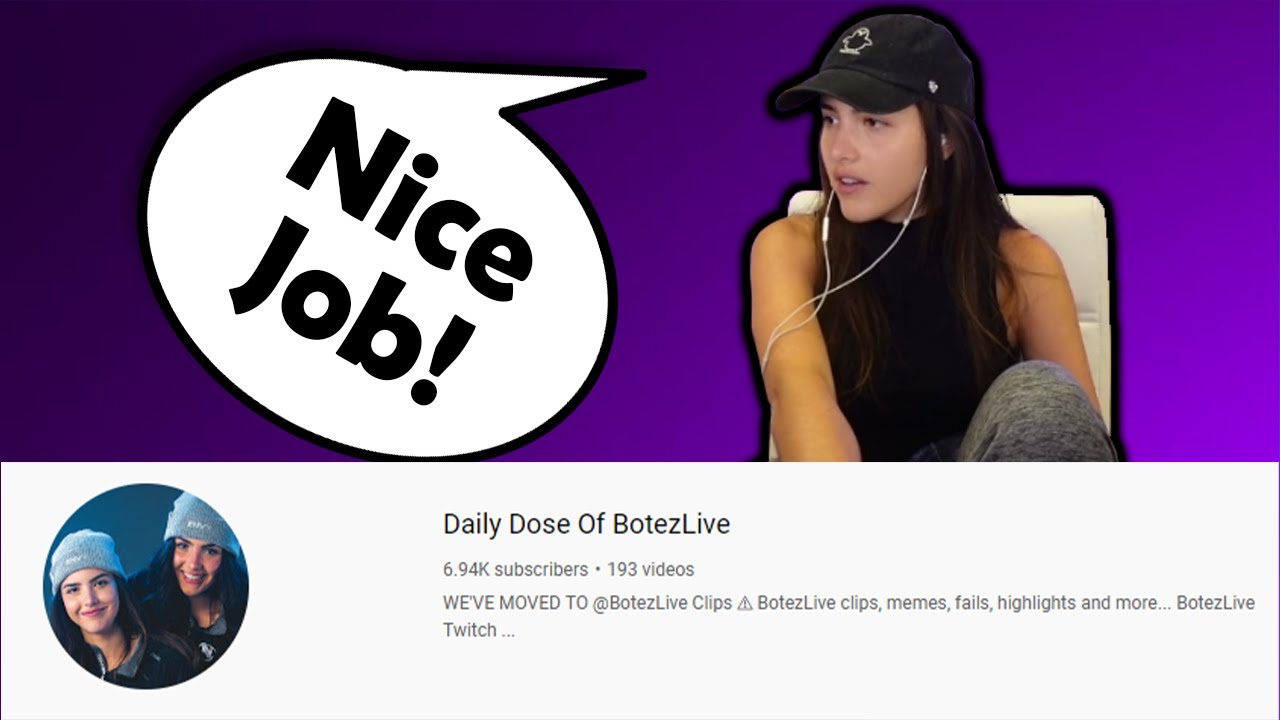 Keep the good work going Daily Dose of BotezLive!