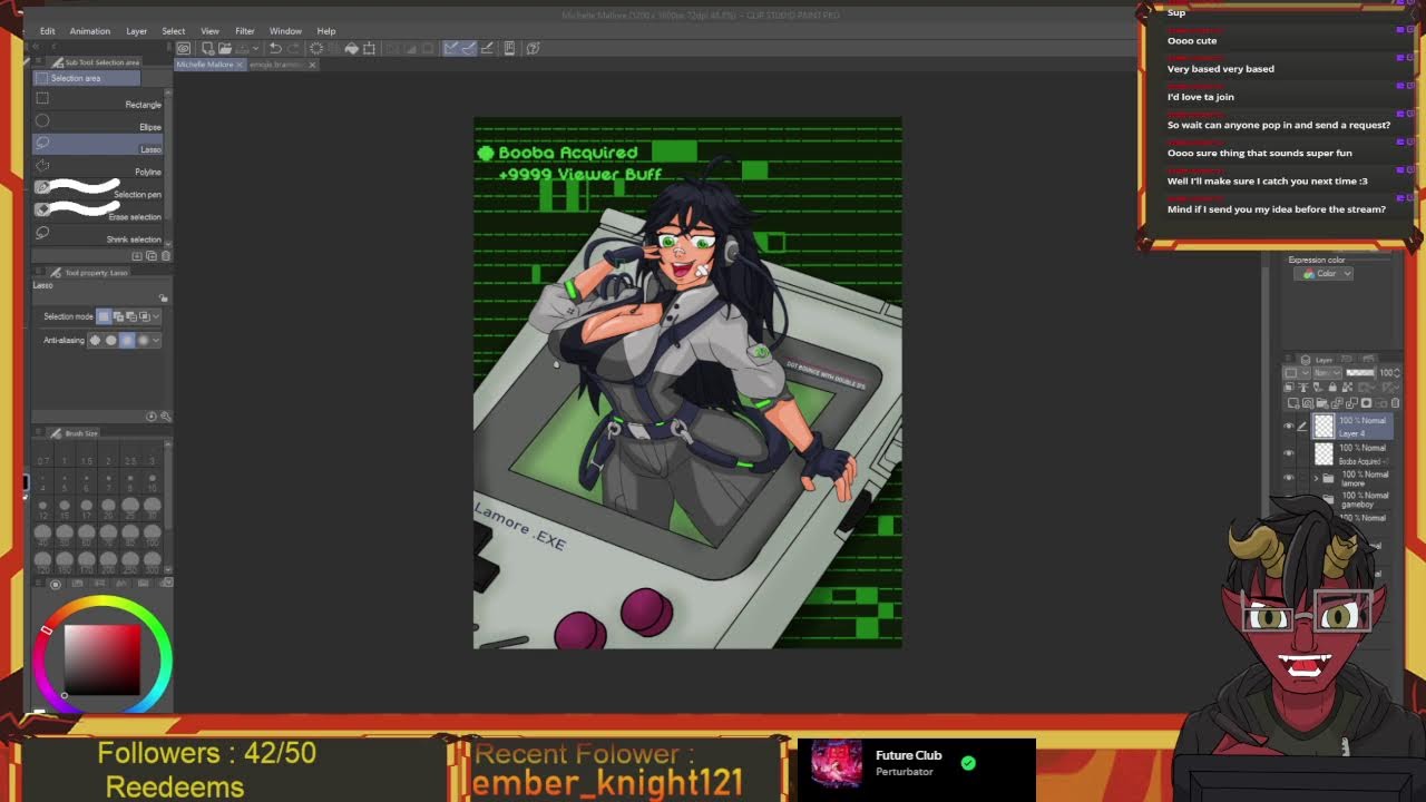 Streamer art and more - YouTube
