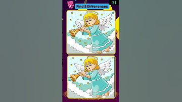 Spot 8 Hard Differences – Only Sharp Eyes Can Win! #puzzlechallengeusa #iqtestusa #shorts