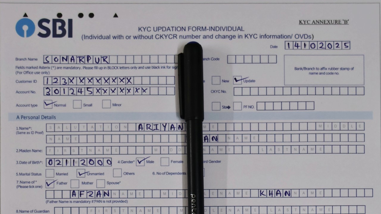 SBI KYC Update 2025 | Full Form Fill Up Step By Step | Required Documents