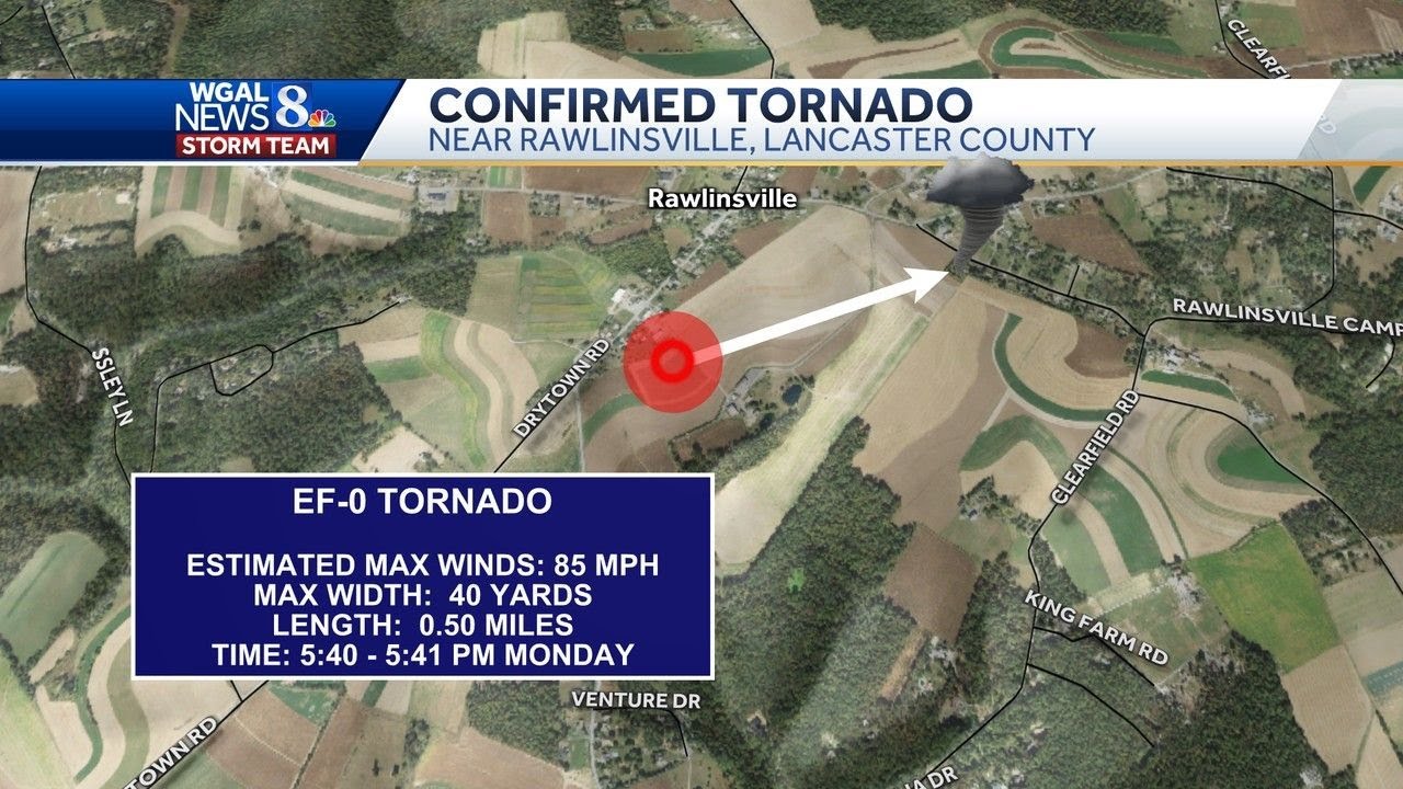 NWS confirms tornado in Lancaster County - YouTube
