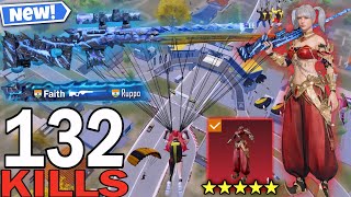 132 KILLS!😈 BEST AGGRESSIVE RUSH GAMEPLAY with BEST OUTFIT🔥PUBG MOBILE - BGMI