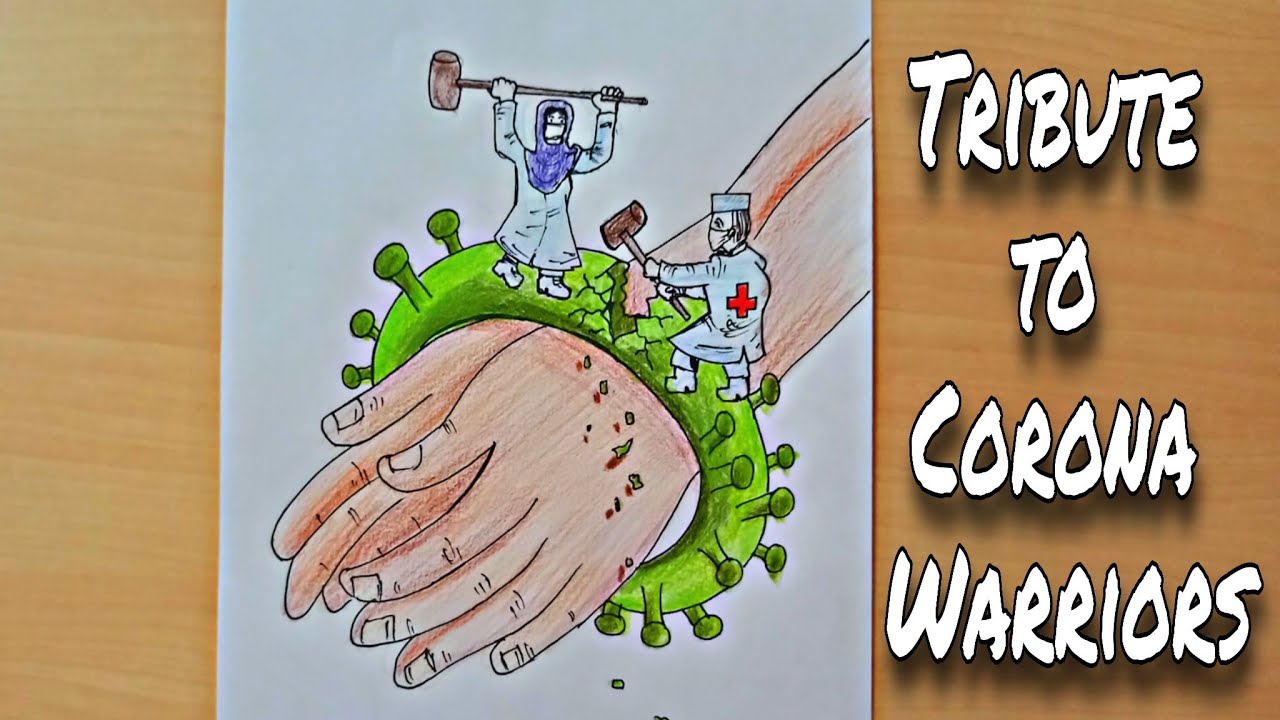 Drawing of Covid Warriors || Tribute to Covid Warriors || Covid Warriors drawing