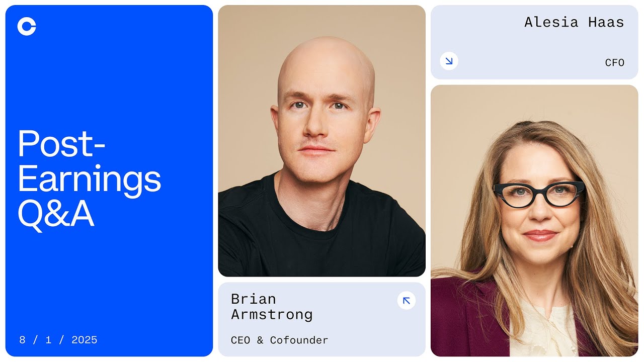 Q2 2025 Post-Earnings Q&A w/ Brian Armstrong and Alesia Haas