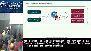 The Insecurity Caused By Trusting Your Client Side Storage   Ben Stock and Marius Steffens