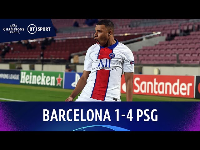 Fc Barcelona 1 4 Psg Live Mbappe Hat Trick Messi Goal Champions League Result Reaction And Highlights Evening Standard