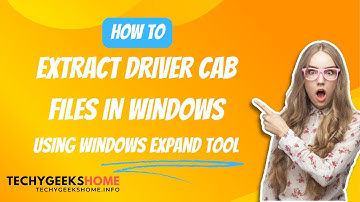 Using Windows Expand Tool for Driver CAB Files