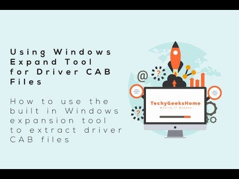 Using Windows Expand Tool For Driver Cab Files Youtube