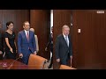 Der Ministerpräsident und Außenminister trifft sich mit dem Generalsekretär der Vereinten Nationen