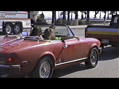 Driving Santa Barbara and Montecito in 1989