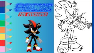 Sonic the Hedgehog Coloring Book Page | Shadow the Hedgehog Coloring Page | Speed Coloring Sonic