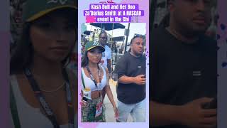 Kash Doll and Her Boo Za’Darius Smith at A NASCAR event in the CHI