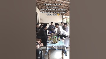 pengantin viral sederhana‼️‼️#pengantinviral #pengantin #nikah #wedding #viraltiktok #salahmusendiri