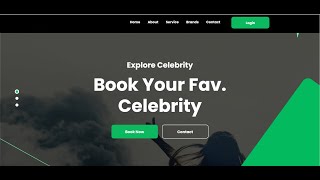 Designing a celebrity booking website with HTML & PHP! screenshot 1