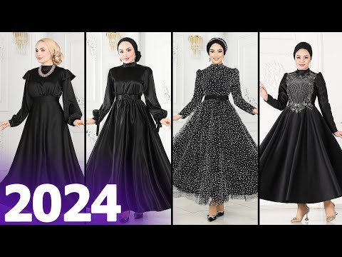 Moda Selvim #Abiye Yeni Sezon - Siyah Abiye Elbiseler - Tesettür Elbise 2024