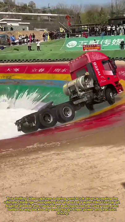 🔥 EPIC TRUCK RESCUE! Semi Truck Escapes Water Pit Challenge ↓
