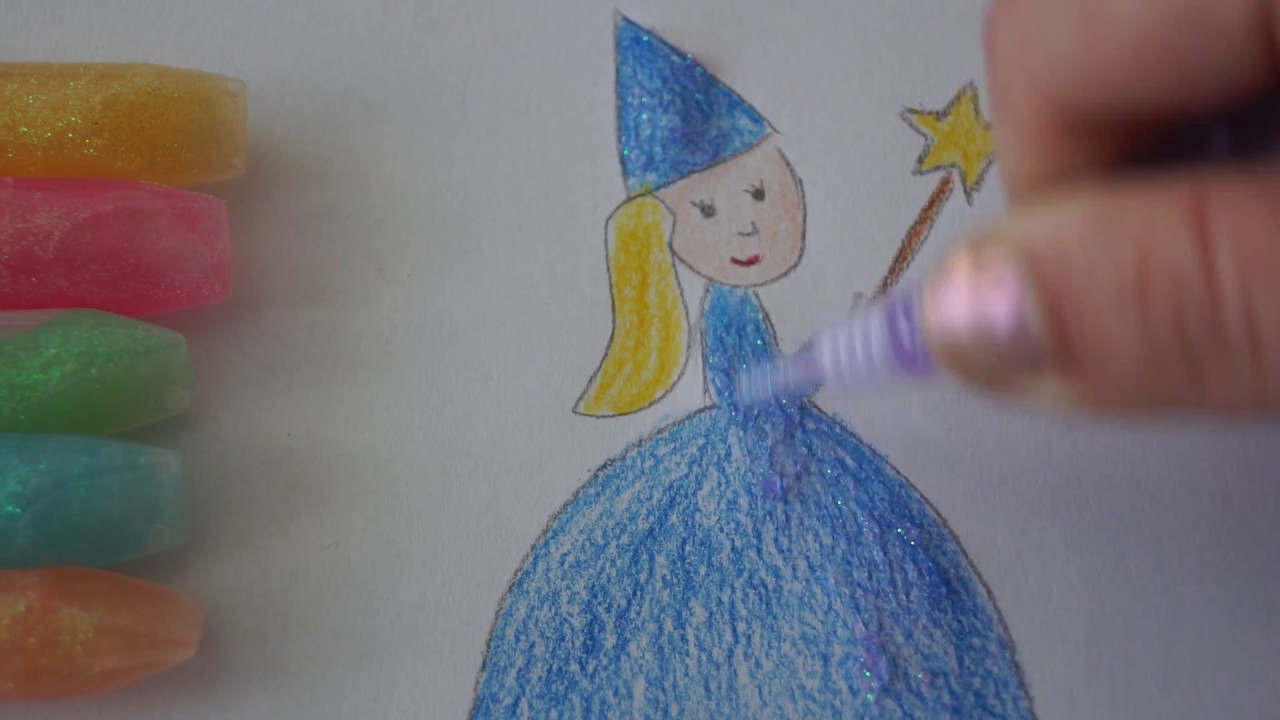 Fee mit Stern malen - how to draw fairy - Рисуем фею - YouTube