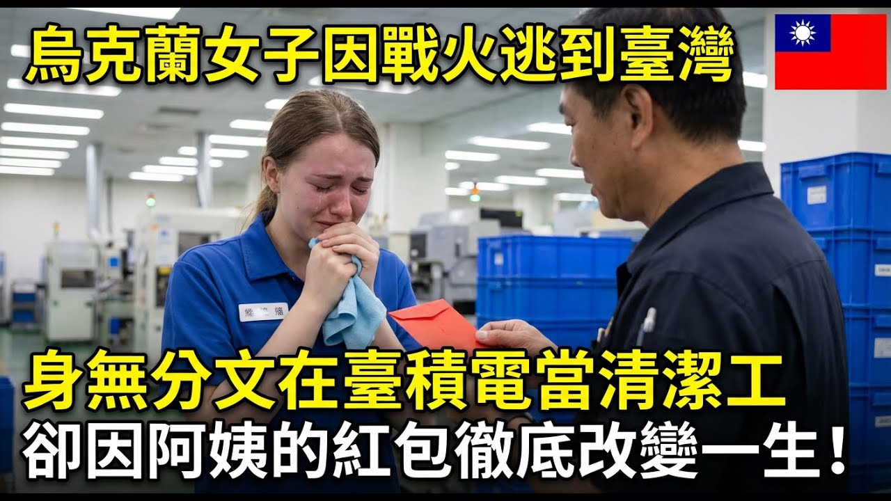 烏克蘭女工程師逃離戰火身無分文！台積電清潔阿姨一個2000元紅包，3年後她成為科技界傳奇！