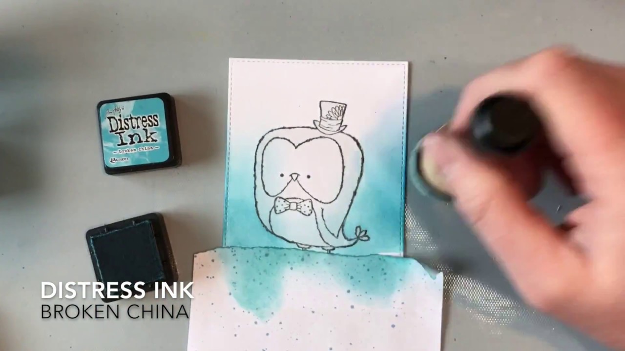 Ink Blending with oxides and distress inks! - YouTube