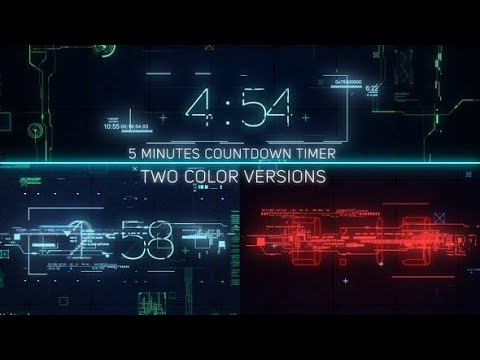 Digital Glitch Countdown (5 min. Stream Timer) (Top After Effects Templates)