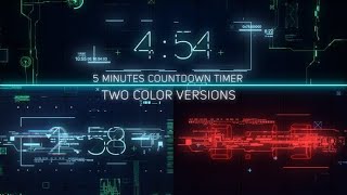 Digital Glitch Countdown (5 min. Stream Timer) (Top After Effects Templates)