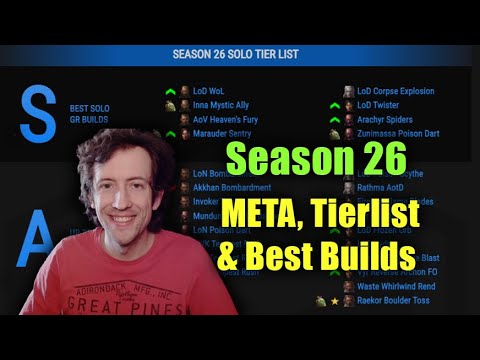 Season 26 Tierlist, META and Best Builds in Detail - Diablo 3