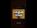 Individuals VS Groups #shorts