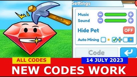 *NEW UPDATE CODES* [UPD 17] Clicker Mining Simulator ROBLOX | July 14, 2023