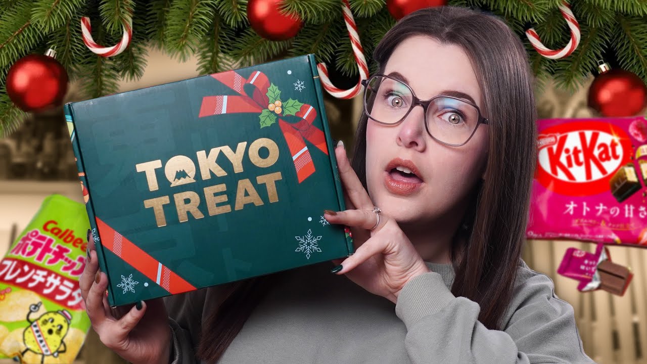 TRYING JAPANESE CHRISTMAS SNACKS 🎄 | Tokyo Treat Subscription Box