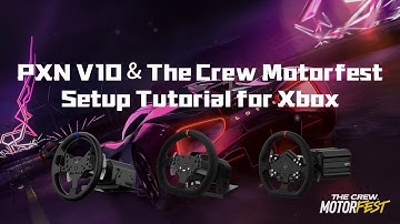How to use PXN V10 wheel play The Crew Motorfest on Xbox? #pxn #pxnv10 #xbox #games