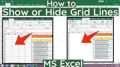 How to Hide Grid Lines in MS Excel | Hide or Show Grid Lines in MS Excel | Grid Lines in MS Excel