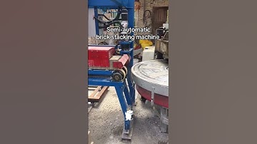 Semi- automatic brick stacking machine #automation #automationsolutions #brickwork