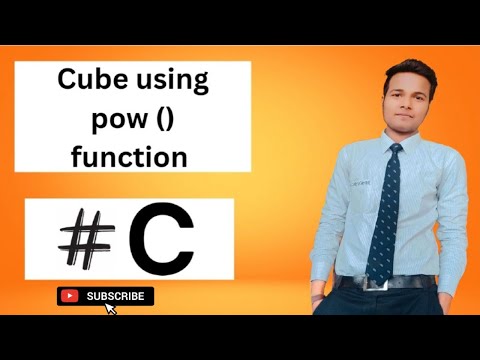 pow() function in c | cube of any number in c | #c @Surajseth009c language tutorial