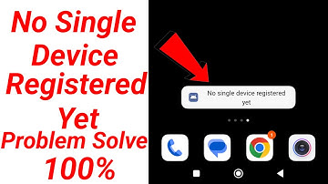 no single device registered yet problem in morpho device/no signal device registered yet morpho