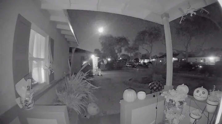 Doorbell Camera Captures Huge Meteor