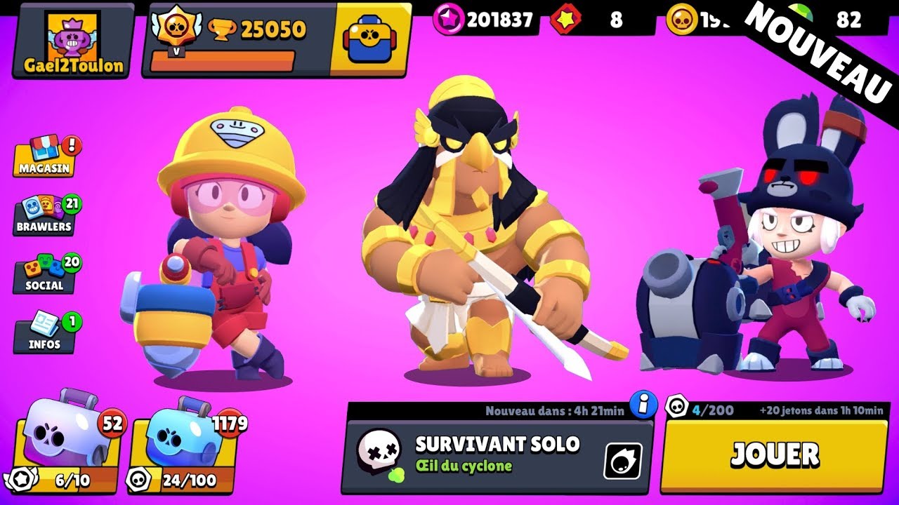 BRAWL STARS - NOUVEAU BRAWLER JACKY / GADGETS / NOUVEAUX ...