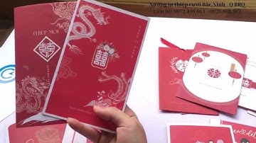 Thiệp cưới Bắc Ninh - Q PRO - THIỆP ĐỎ – VẺ ĐẸP KINH ĐIỂN TRONG NGÀY TRỌNG ĐẠI 💍