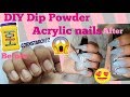 DIY: DIP Powder Acrylic Nails at Home Using CORNSTARCH!!!! EASY, QUICK & CHEAP.