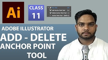 11 - Adobe Illustrator 2021 -  Add - Delete and Anchor Point Tool in Urdu / हिंदी