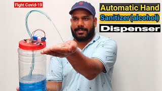 Automatic Alcohol Hand Sanitizer Dispenser घर पर कैसे बनाये | Technical Sokil