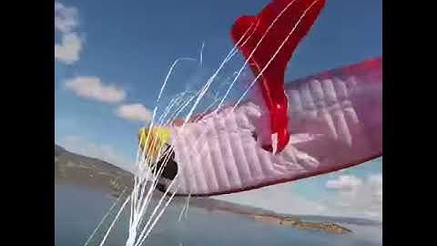 Reserve toss paraglider crash