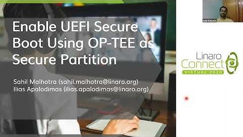 LVC20-302 Enable UEFI Secure Boot using OP-TEE as Secure Partition