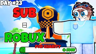 DONATING ROBUX to those who SUBSCRIBE!! || 🔴LIVE 🔴 || PLS DONATE + CHARITY STREAM! (14.7K/500K)