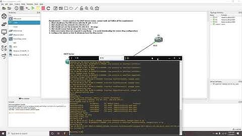 Configuring the DHCP Server In Gns3