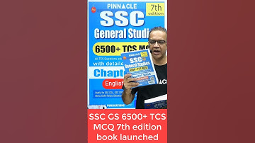 📕SSC GS 6500+ TCS MCQ chapterwise 7th edition book launched I available in both languages | buy now