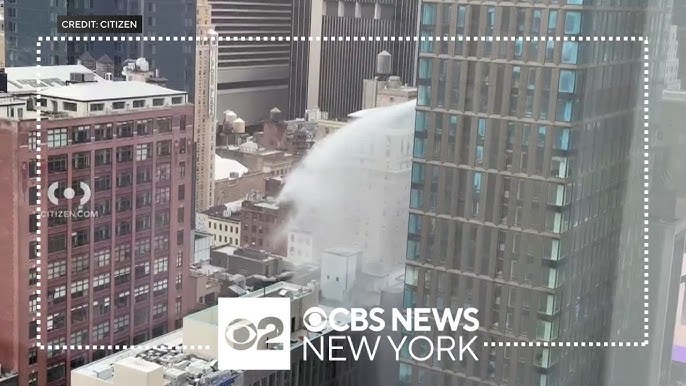 Water Spews From High Rise In Hell S Kitchen