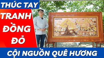 Tranh Đồng Cội Nguồn Quê Hương Đồng Đỏ Cao Cấp | Mỹ Nghệ Âu Lạc