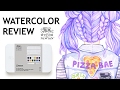 WATERCOLOR REVIEW + Drawing Process "Pizza Bae"